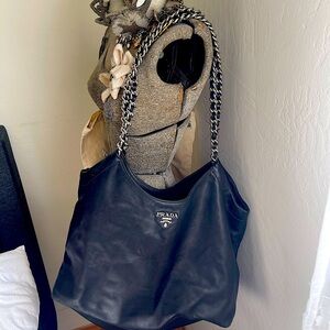 Prada Hobo Leather Bag